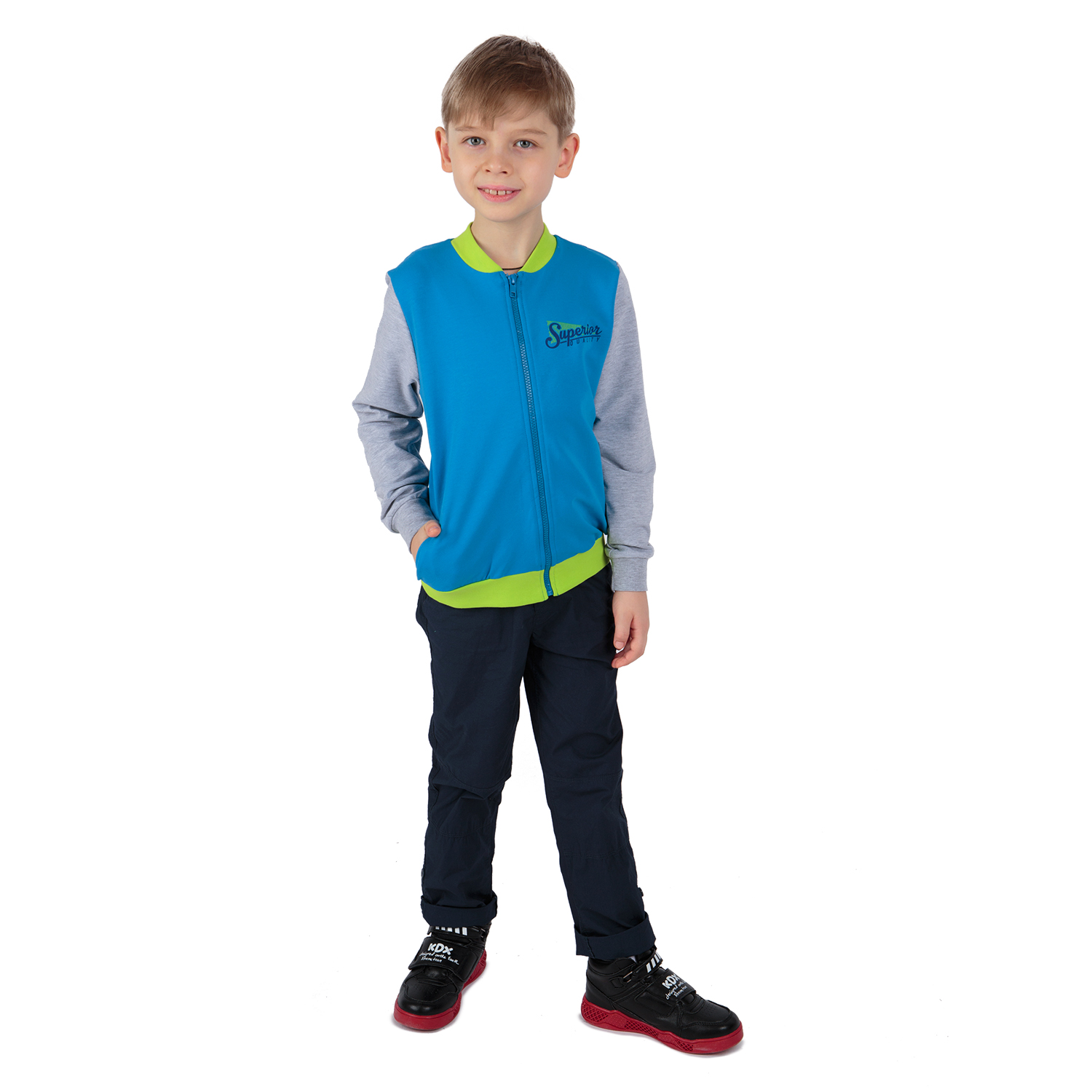 

Джемпер Leader Kids Спорт и числа голубой р.134, GL001112982
