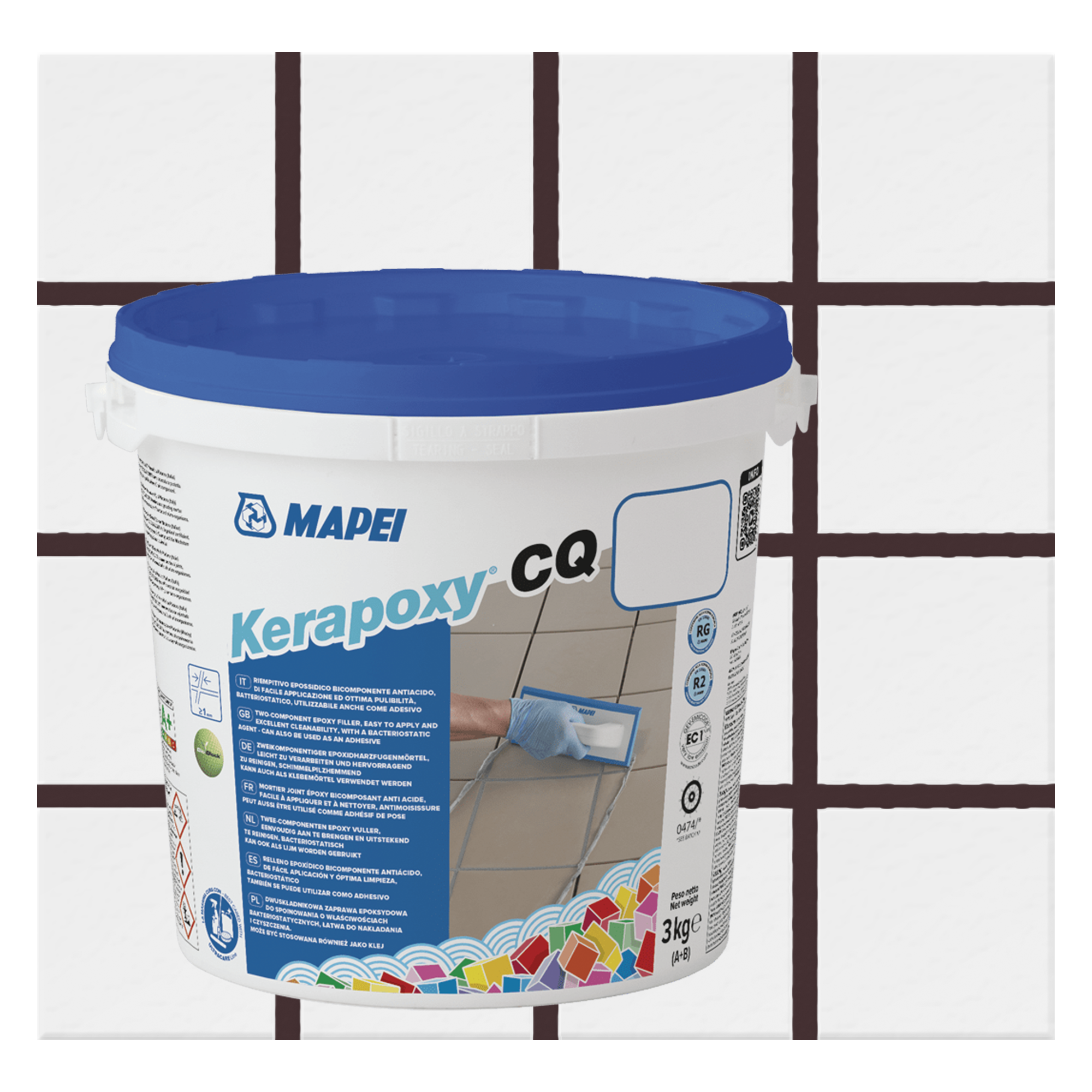 Затирка Mapei Kerapoxy CQ 146 Горький шоколад, 3кг