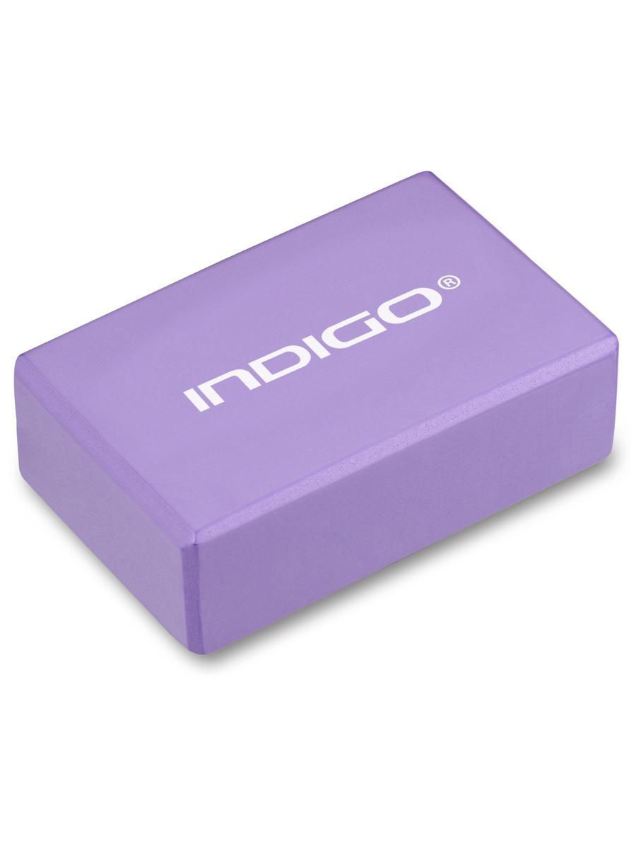 Блок для йоги INDIGO 6011 HKYB 22,8x15,2x7,6 см, purple