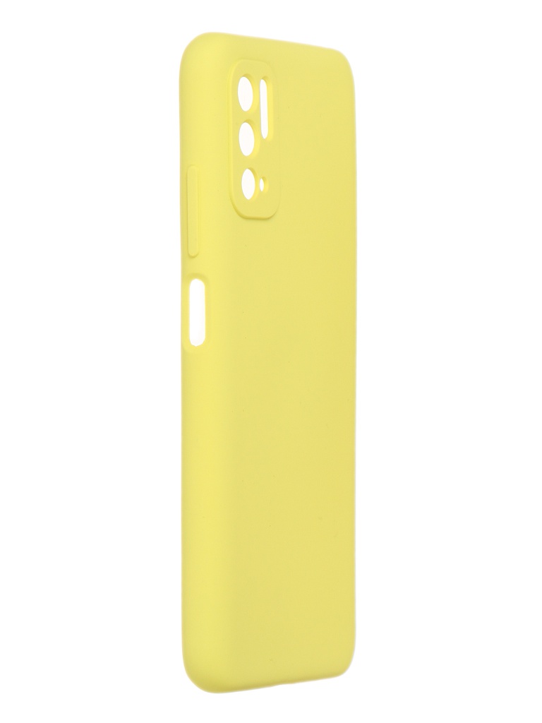 фото Чехол pero для xiaomi poco m3 pro liquid silicone yellow pcls-0083-yw