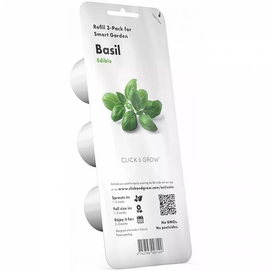 Набор картриджей для умного сада Click and Grow Refill 3-Pack Базилик (Basil)