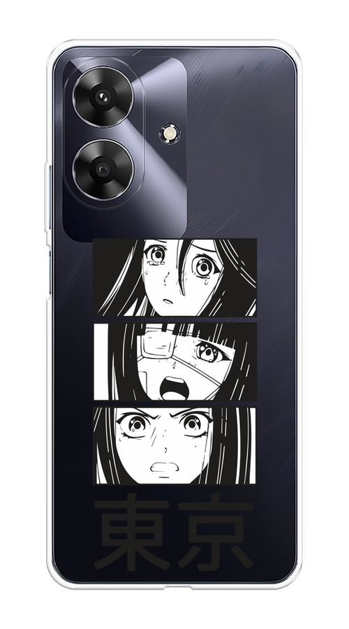 

Чехол на Realme Note 60 "Tokyo girls", Белый;черный;прозрачный, 2518550-1