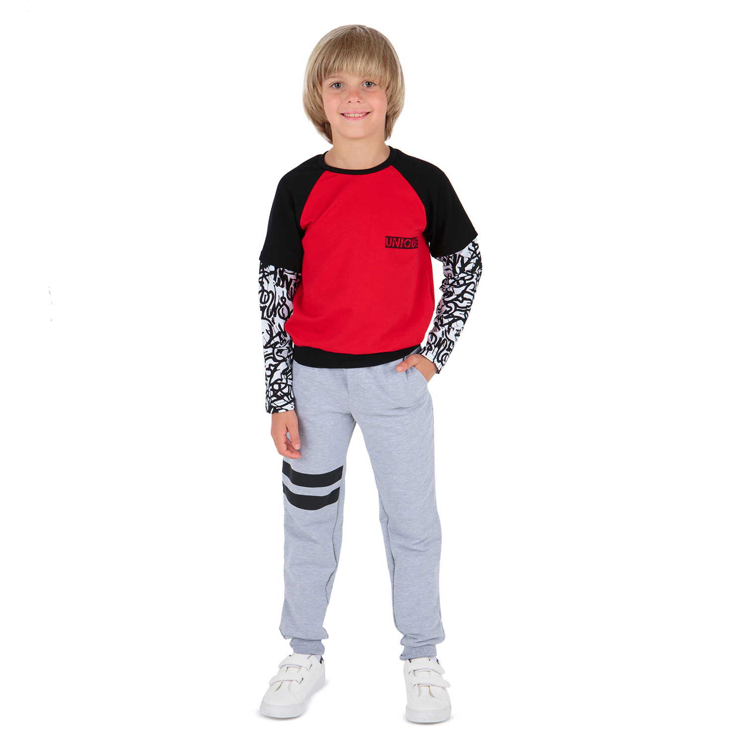 

Джемпер Leader Kids Стиль улиц красный р.146, GL001081505