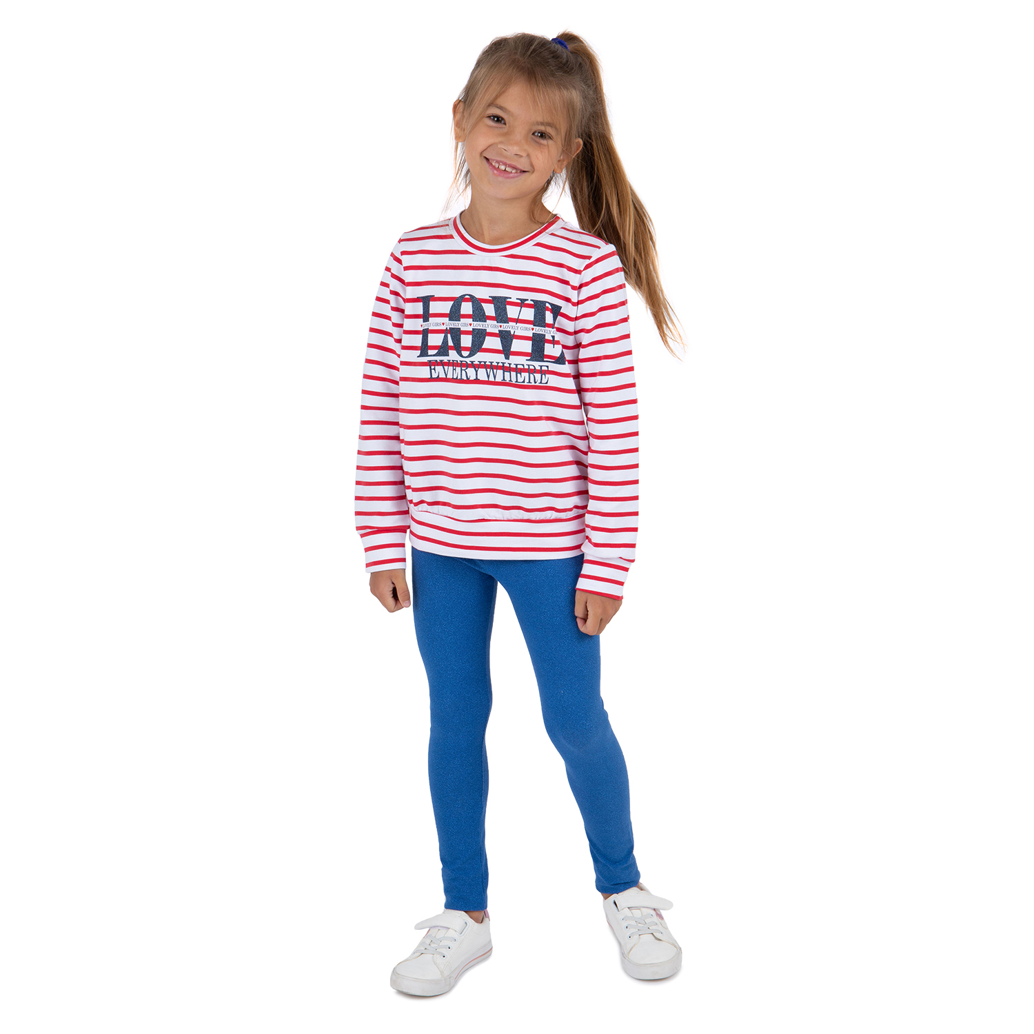 

Лонгслив Leader Kids Аморе белый р.128, GL001080997