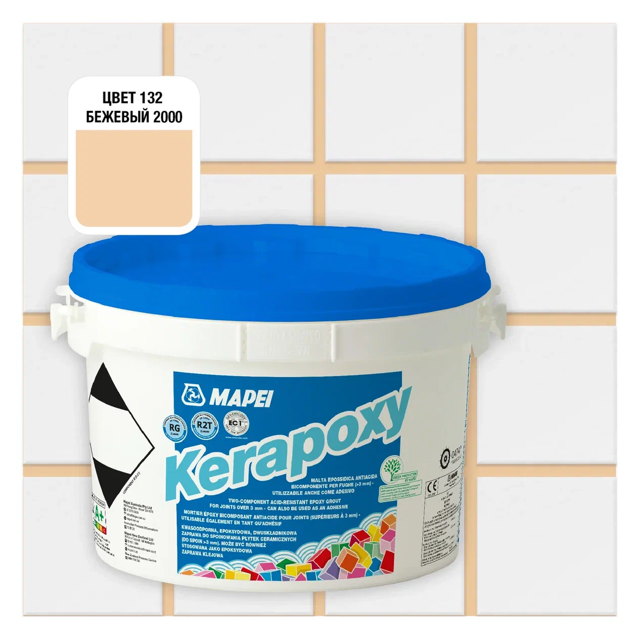 фото Затирка mapei kerapoxy 132 бежевый 2000, 2кг