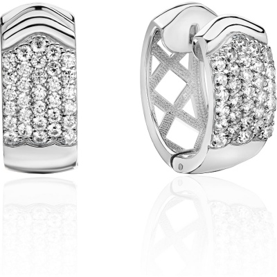 Серьги из серебра Эстет 01С1514145РА, фианит