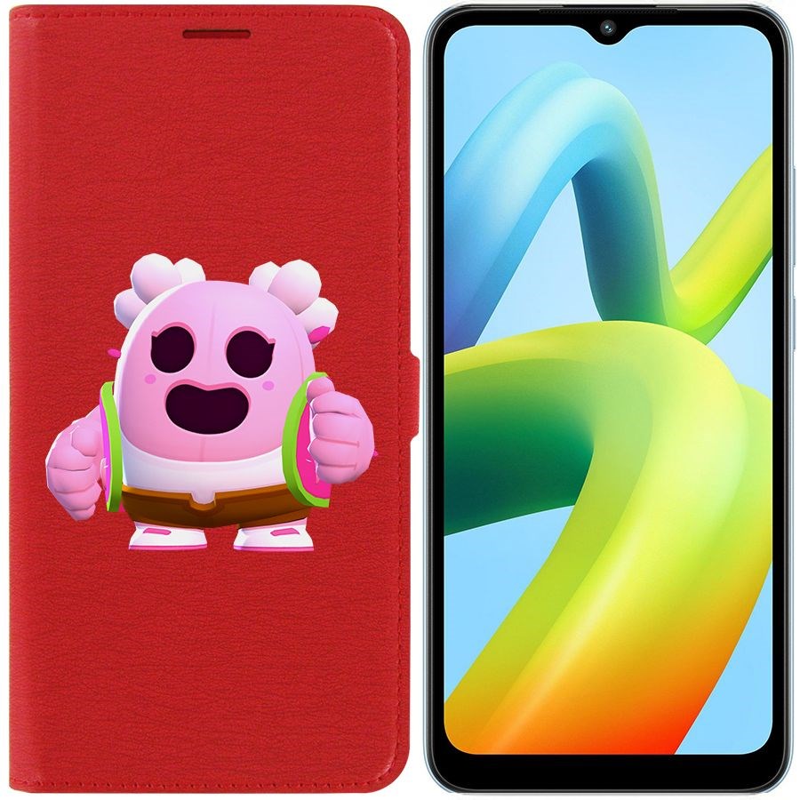 

Чехол-книжка Eco Book для Xiaomi Redmi A1+ Brawl Stars-Сакура Спайк