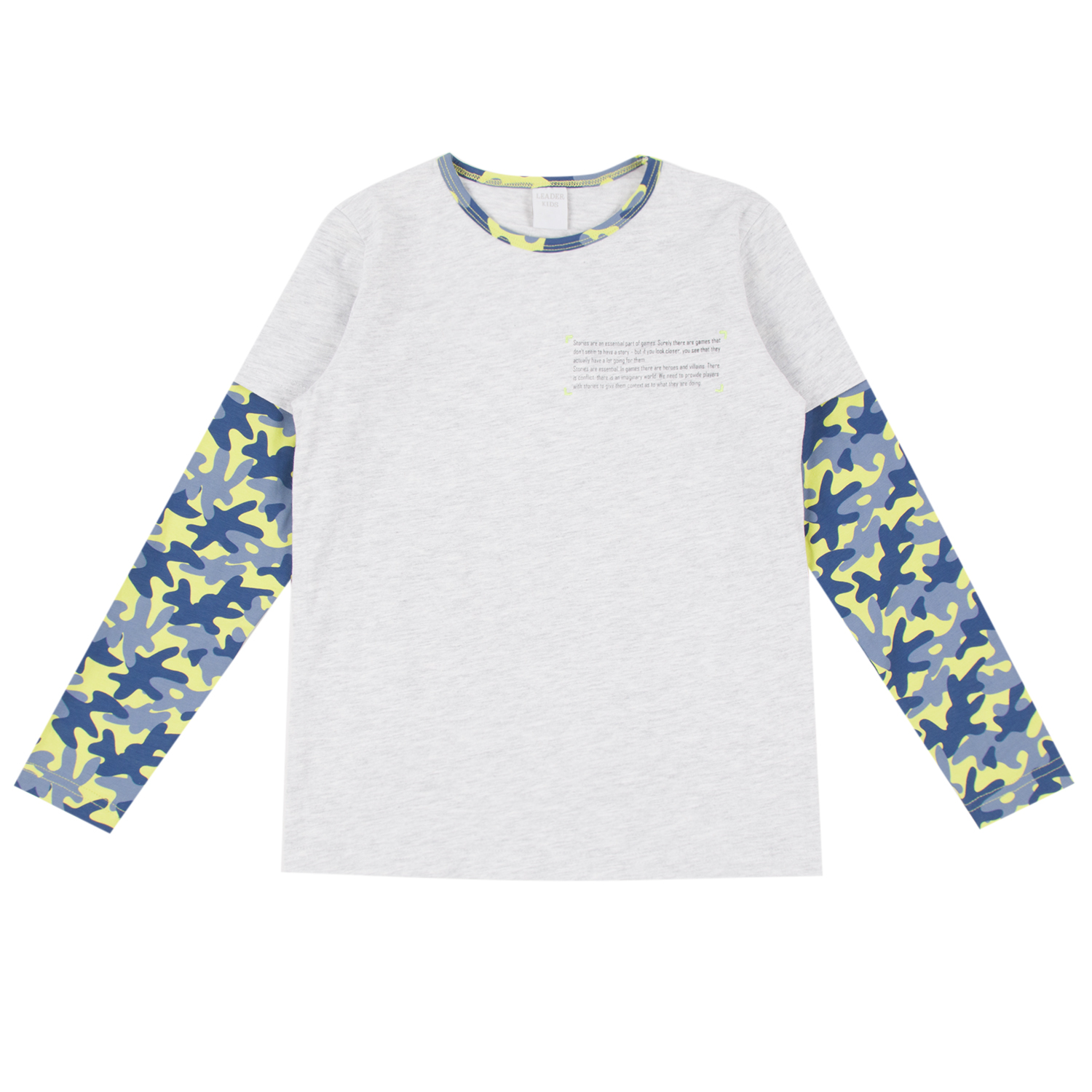 

Джемпер Leader Kids серый р.128, GL001067859