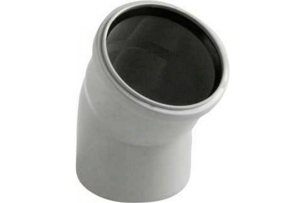 Отвод 15 градусов 110мм для внутренней канализации | код 20112110 | VALFEX (1 шт.) отвод внутренней канализации хемкор