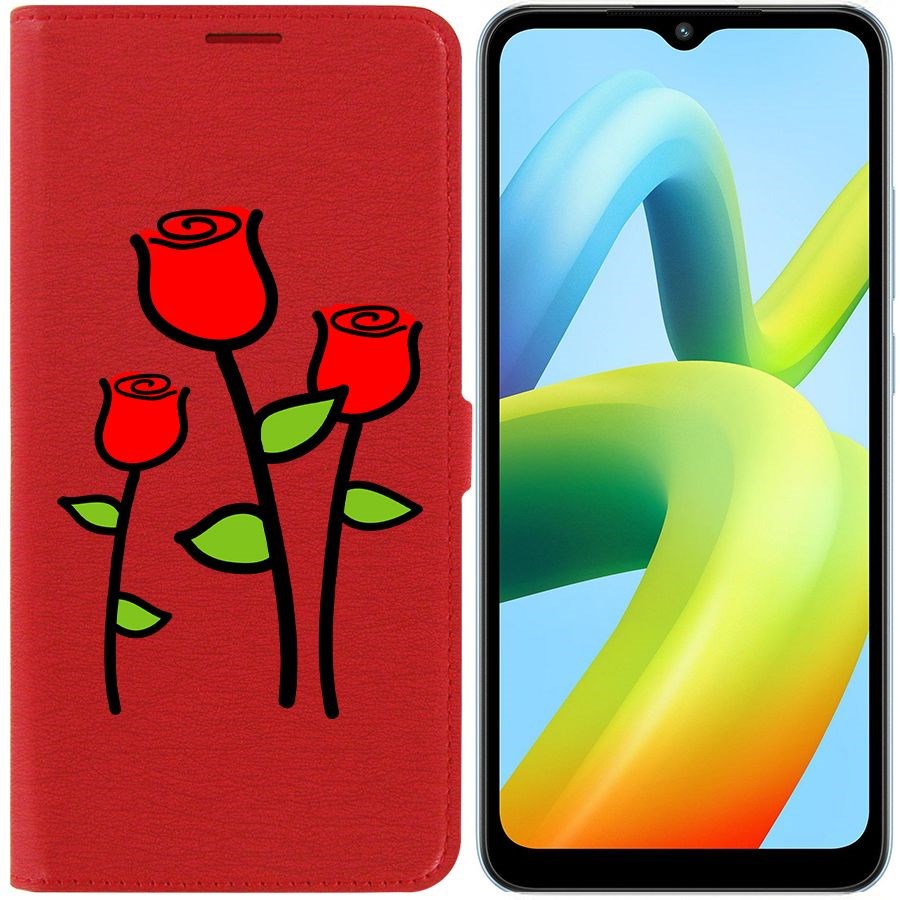 

Чехол-книжка Eco Book для Xiaomi Redmi A1+ Розочки
