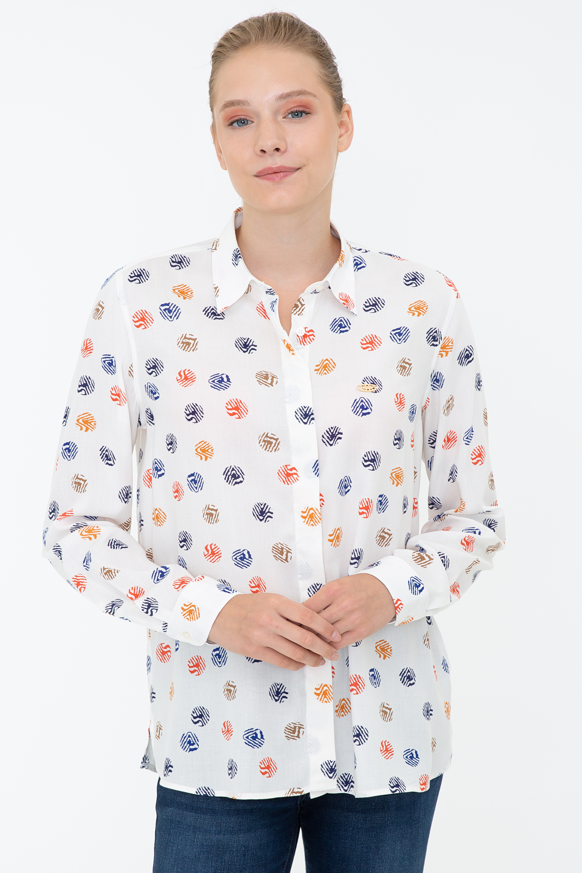 

Рубашка женская U.S. POLO Assn. G082GL0040LUTAK белая 42, G082GL0040LUTAK