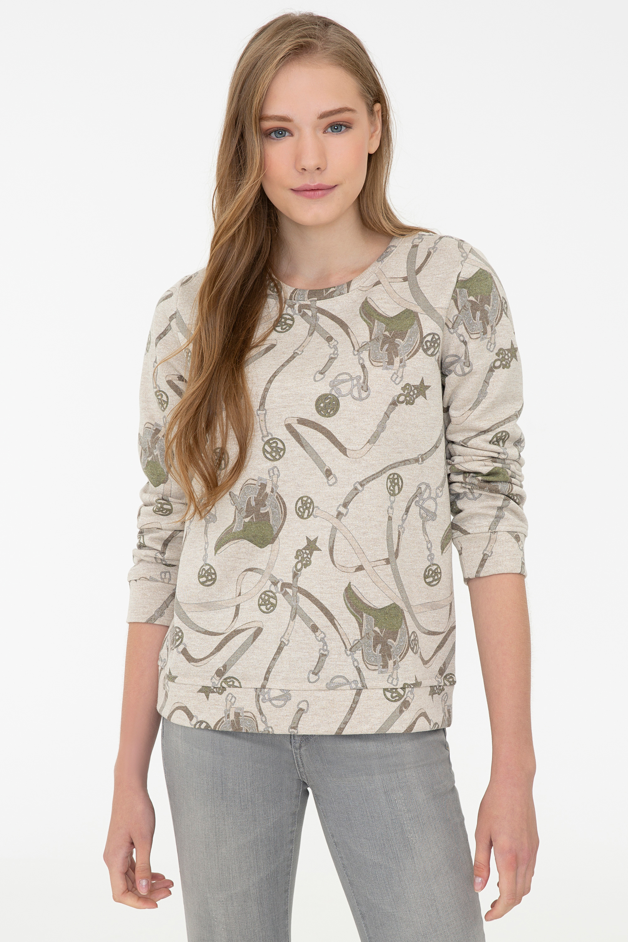 

Свитшот женский U.S. POLO Assn. G082SZ0820VIBOL бежевый 2XS, G082SZ0820VIBOL