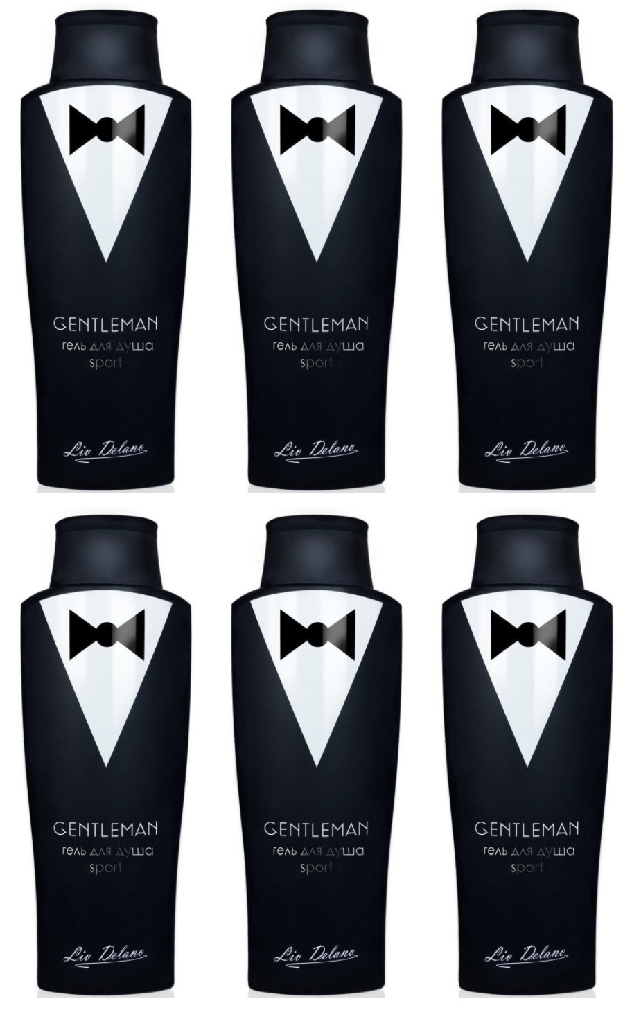 Гель для душа GENTLEMAN Sport LIV DELANO, 300 г,6 шт