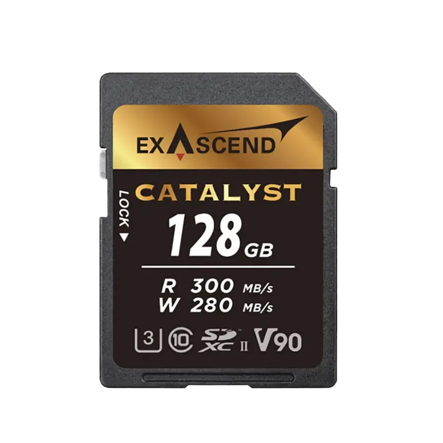 

Карта памяти Exascend Catalyst UHS-II SD V90 128GB (EX128GSDU2), Catalyst