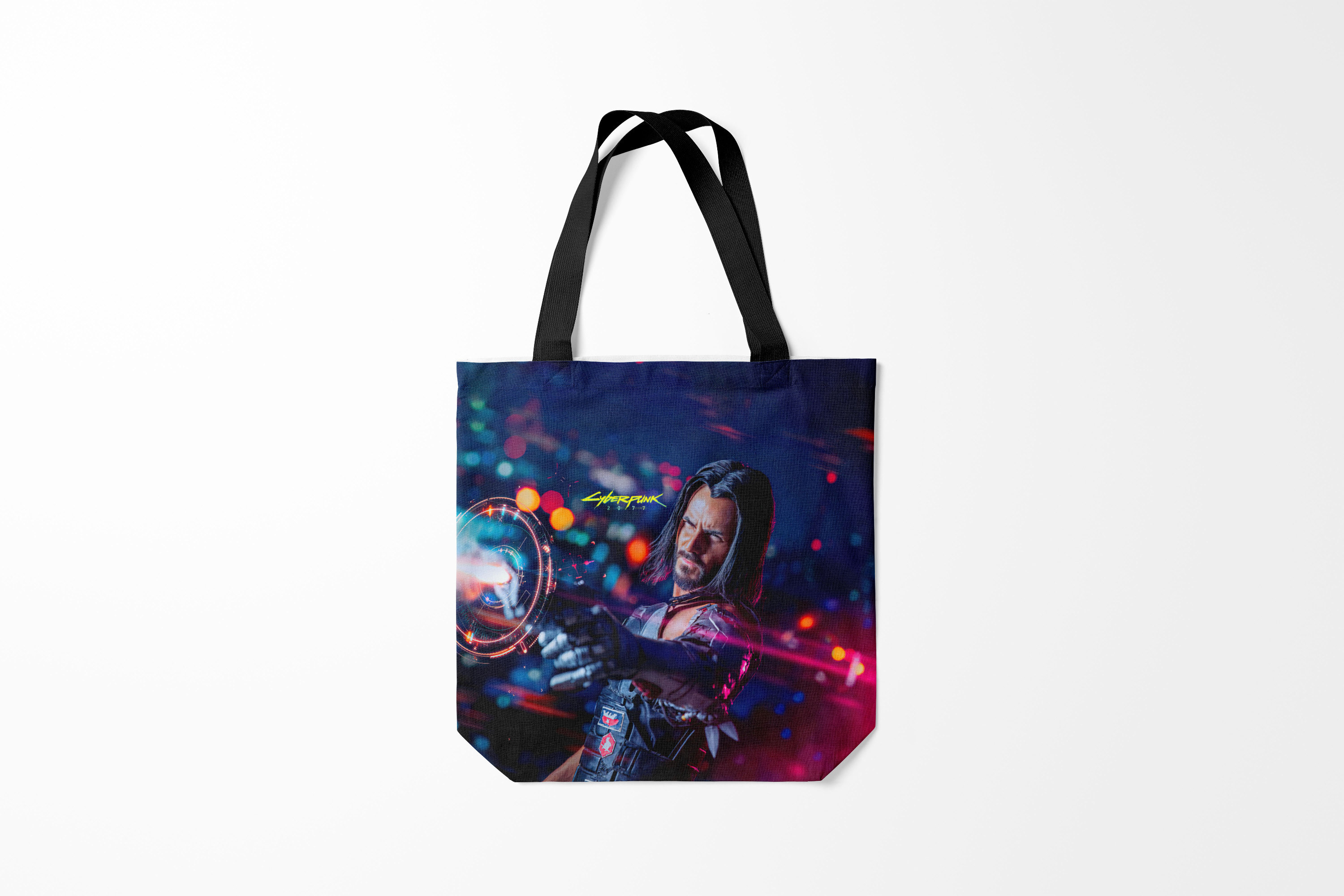 

Сумка шoппер унисекс Burnettie Cyberpunk 2077, синий, Cyberpunk 2077