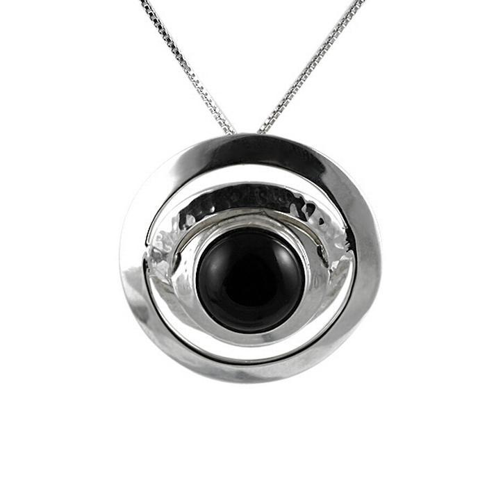 

Колье из серебра с ониксом 45 см JV D1044_OX_WG, D1044_OX_WG