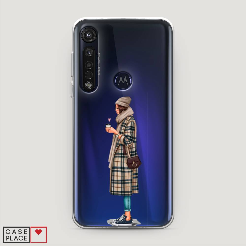 

Чехол на Motorola Moto G8 Plus "Утренний кофе", Коричневый;бежевый, 241450-6