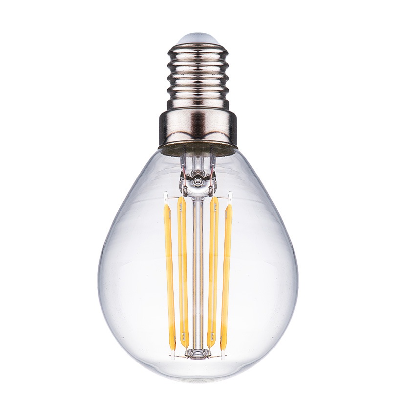 фото Лампа светодиодная нитевидная прозрачная шар g45 11 вт 4000 к е14 фарлайт