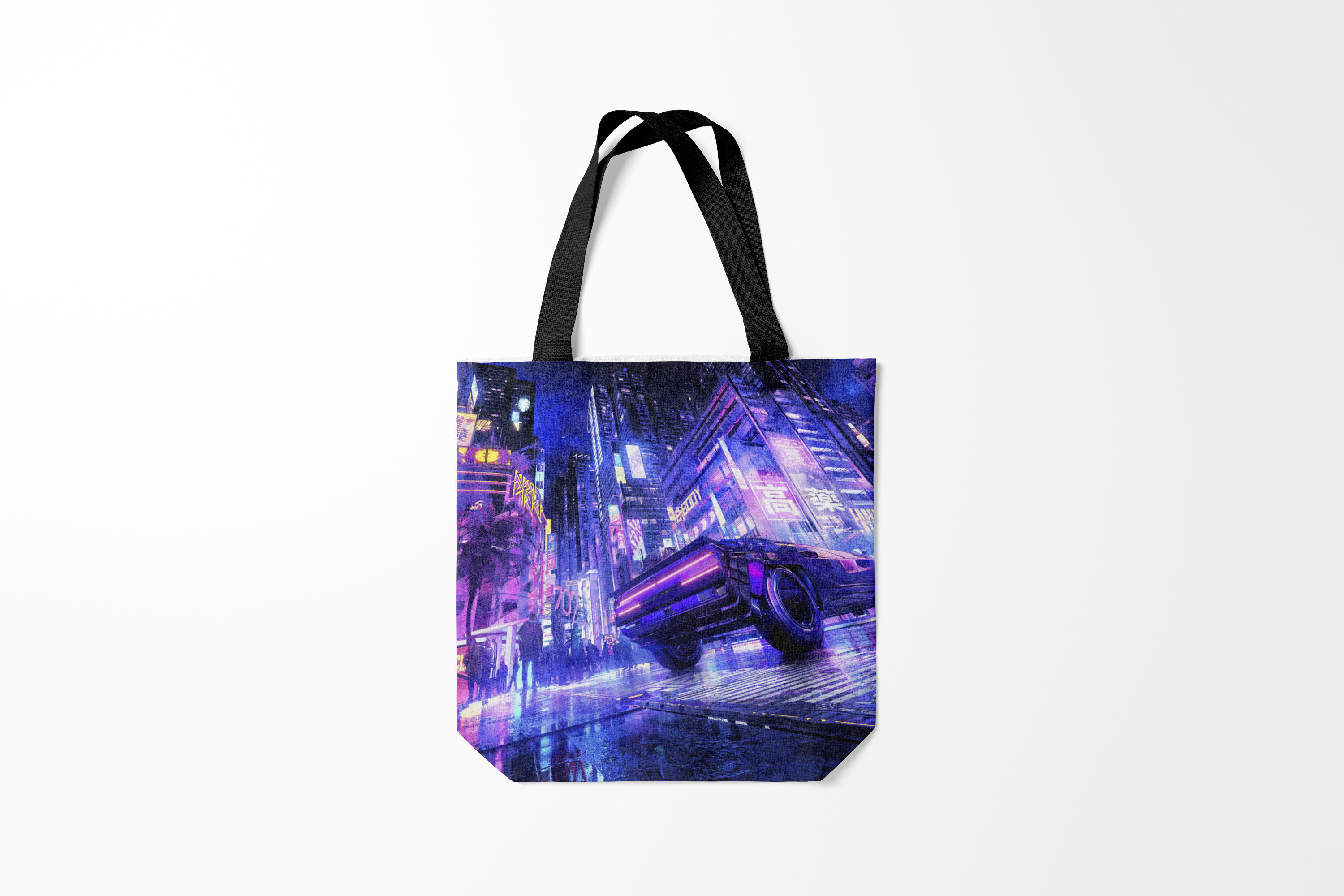 

Сумка шoппер унисекс Burnettie Cyberpunk 2077 city, черный, Cyberpunk 2077 city
