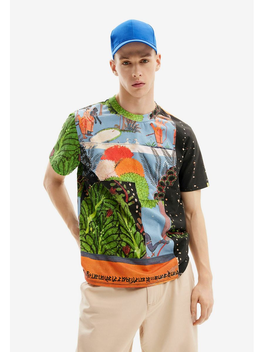 

Футболка мужская Desigual DE122O07X разноцветная M, Разноцветный, DE122O07X