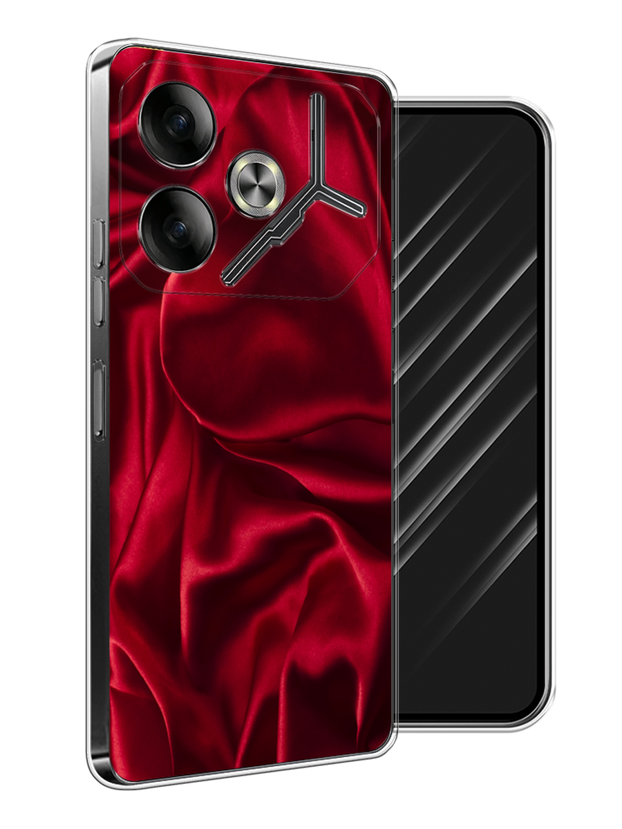 

Чехол Awog на Tecno Pova 6 "Текстура красный шелк", 305350-1
