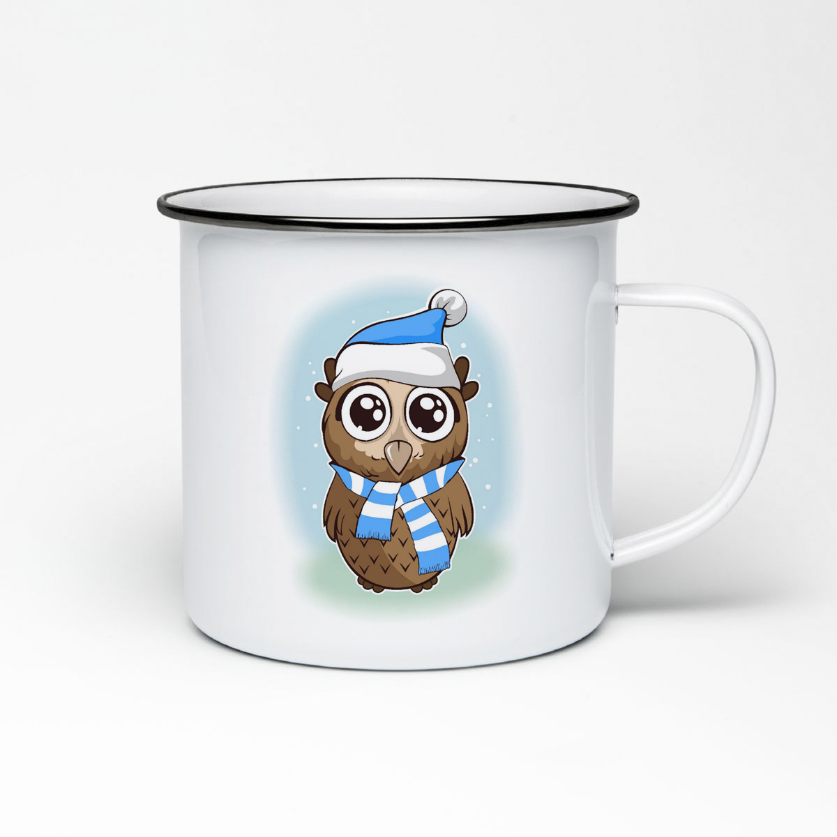 

Кружка металлическая CoolPodarok сова