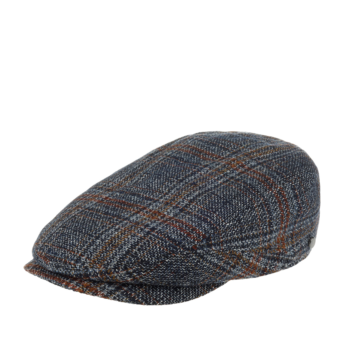 Кепка реглан унисекс Lierys 6380209 DRIVER CAP WOOL/LINEN синяя/серая, р.63