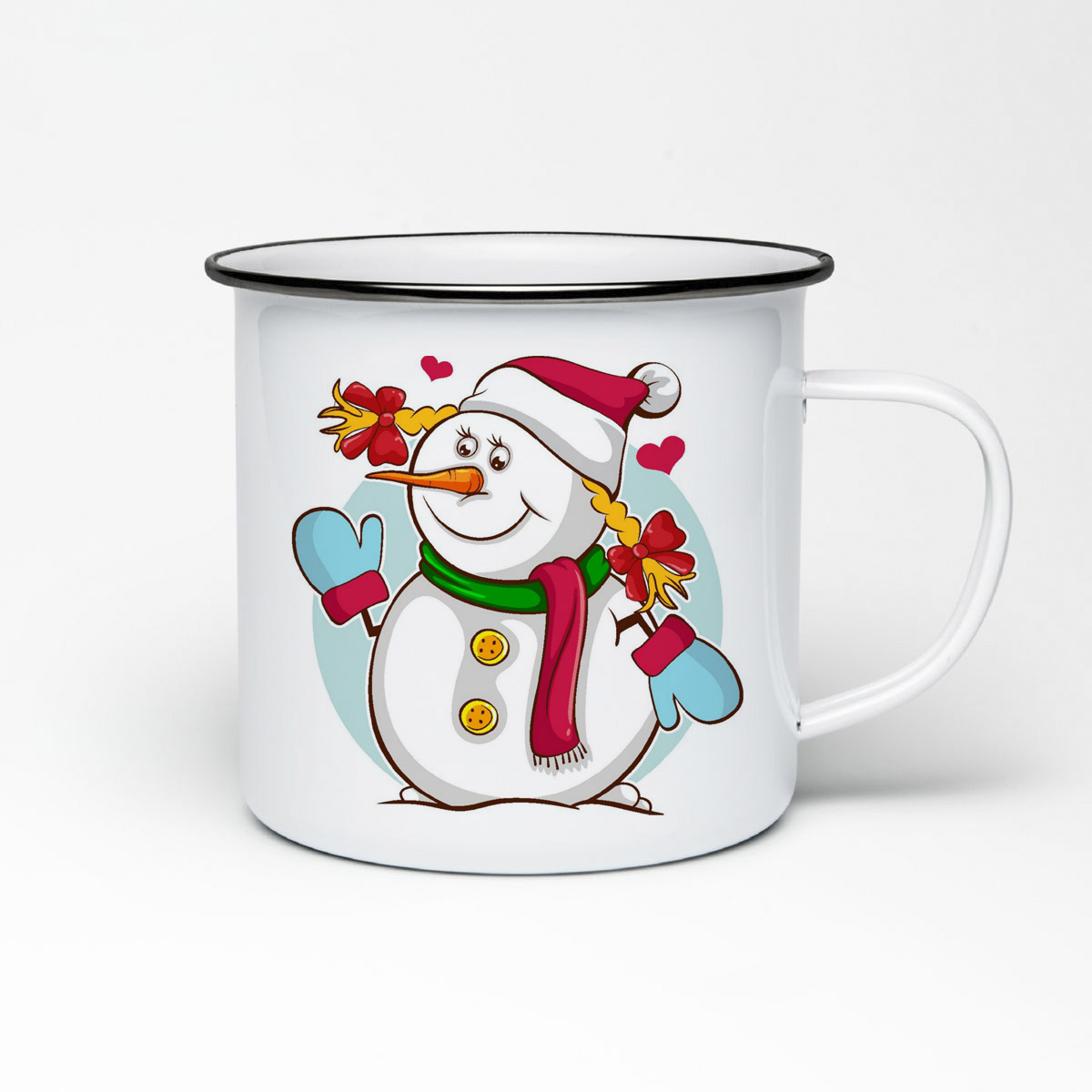 

Кружка металлическая CoolPodarok Снеговик