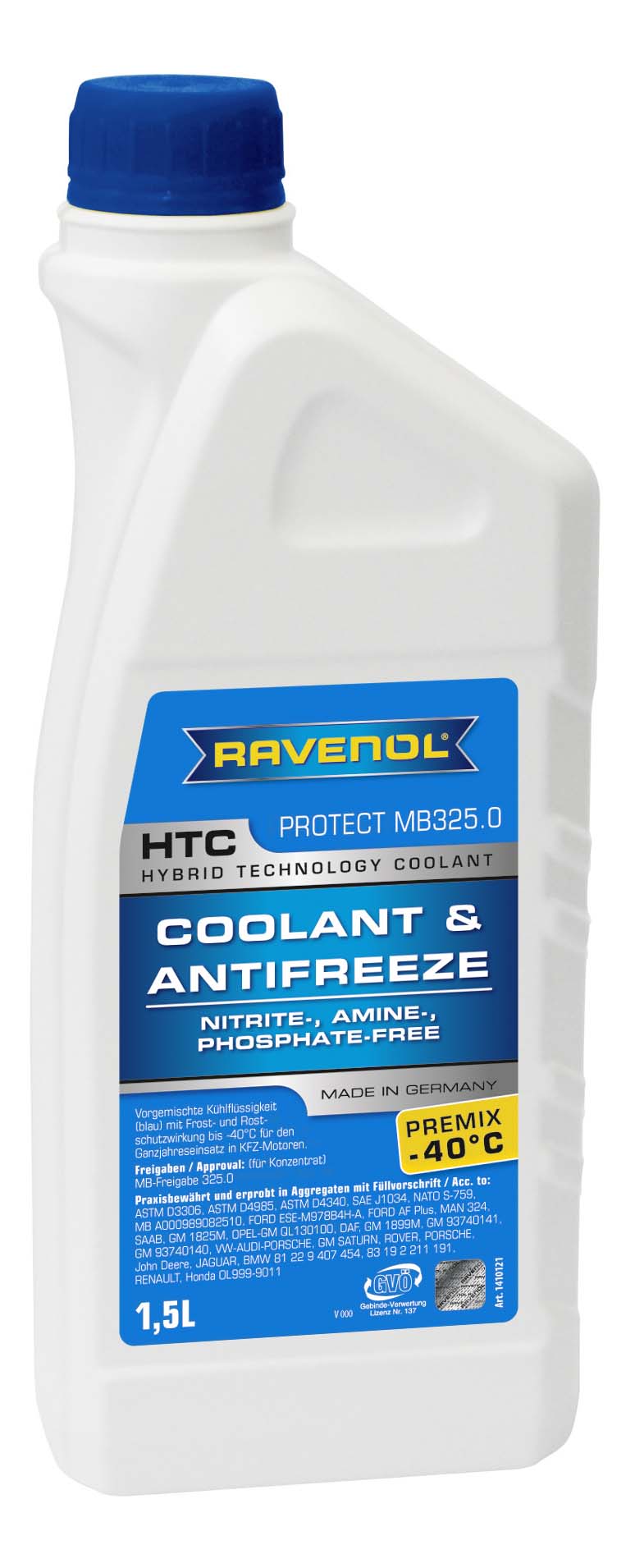 фото Антифриз ravenol g12 синий 1.5л