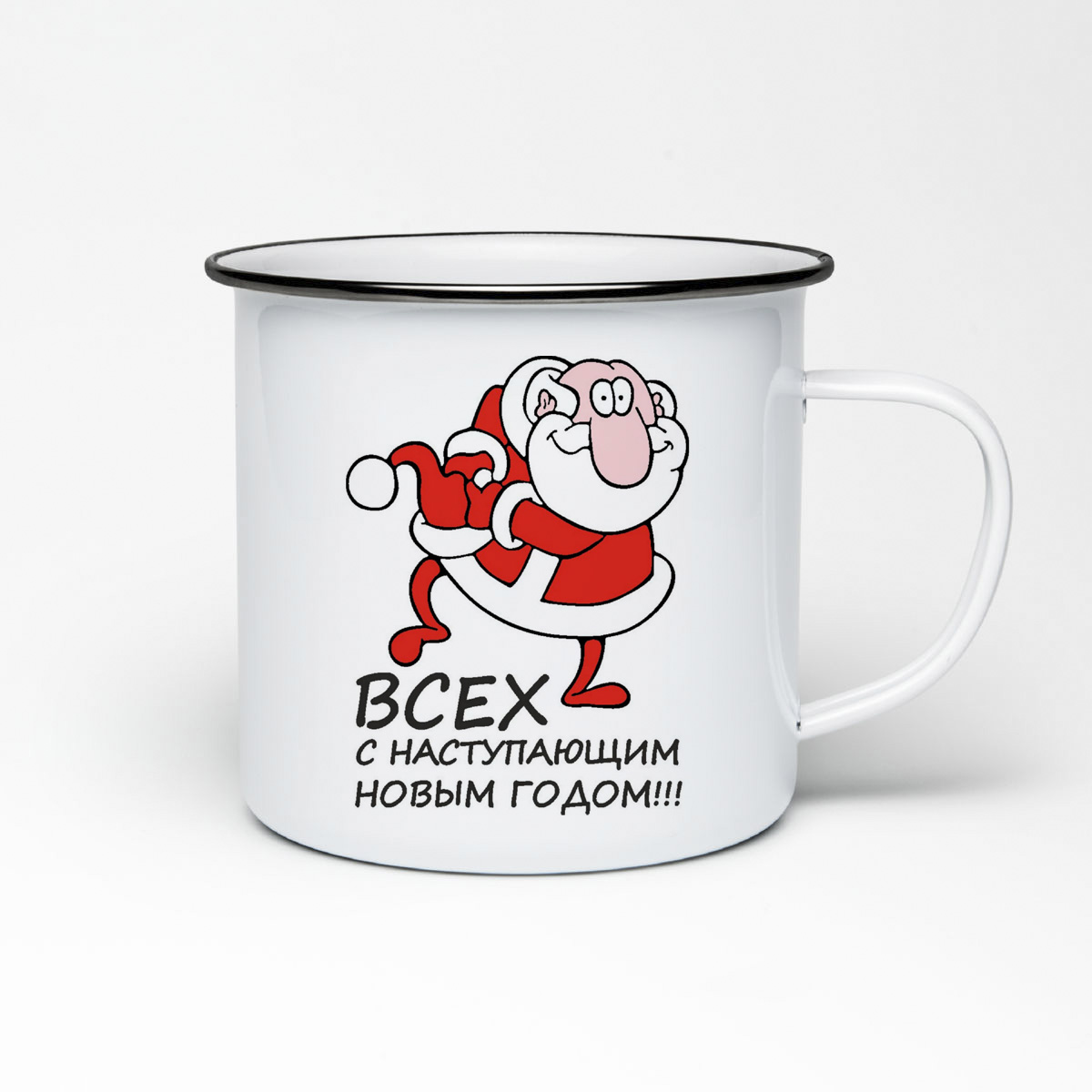 

Кружка металлическая CoolPodarok Всех с наступающим новым годов новый год