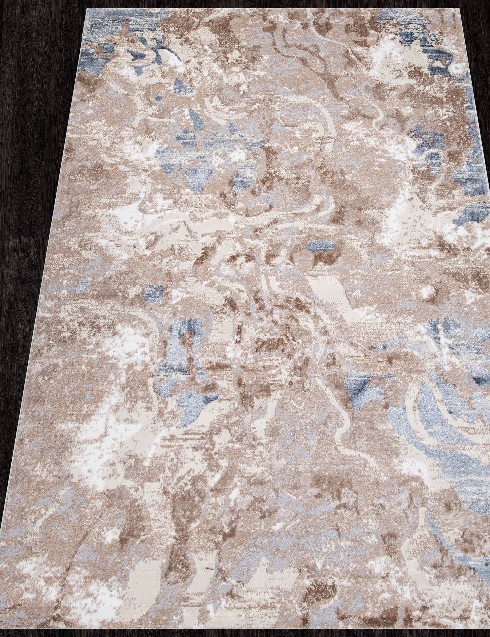 

Ковер PERU D070B CREAM SHIRINK / BLUE FDY ворс 8 мм Полиэстер 3x4 м