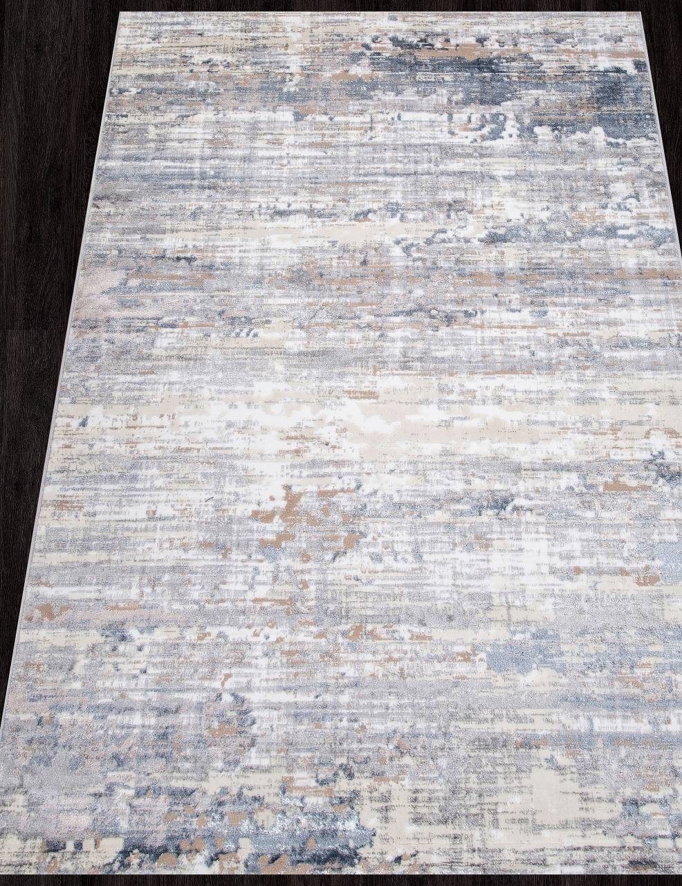 

Ковер PERU D060A CREAM SHIRINK / BLUE FDY ворс 8 мм Полиэстер 3x4 м