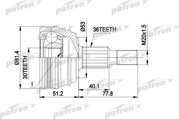 ШРУС PATRON PCV1241