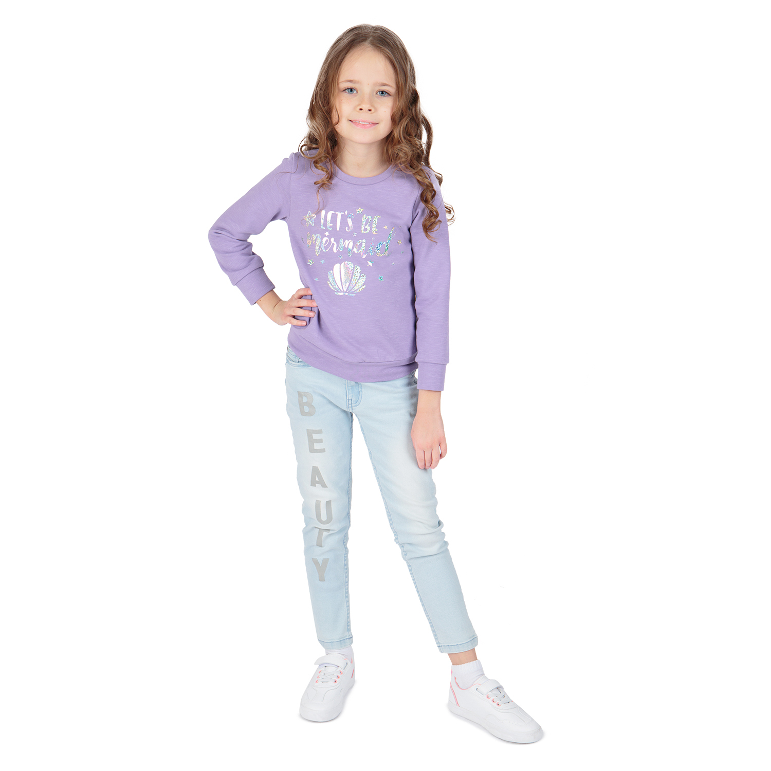 

Свитшот Leader Kids Русалочка сиреневый р.116, GL001055261