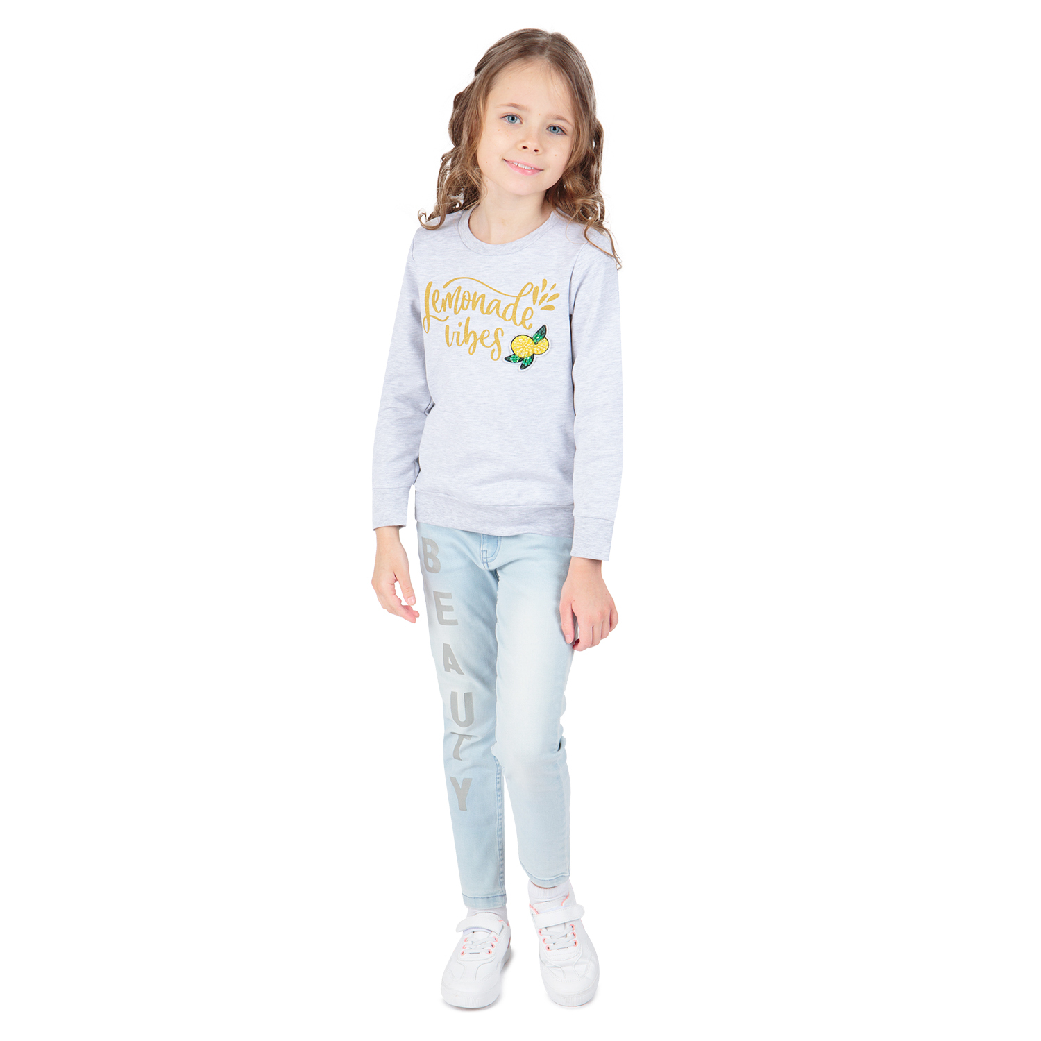 

Свитшот Leader Kids Лимонадный день серый р.116, GL001054963