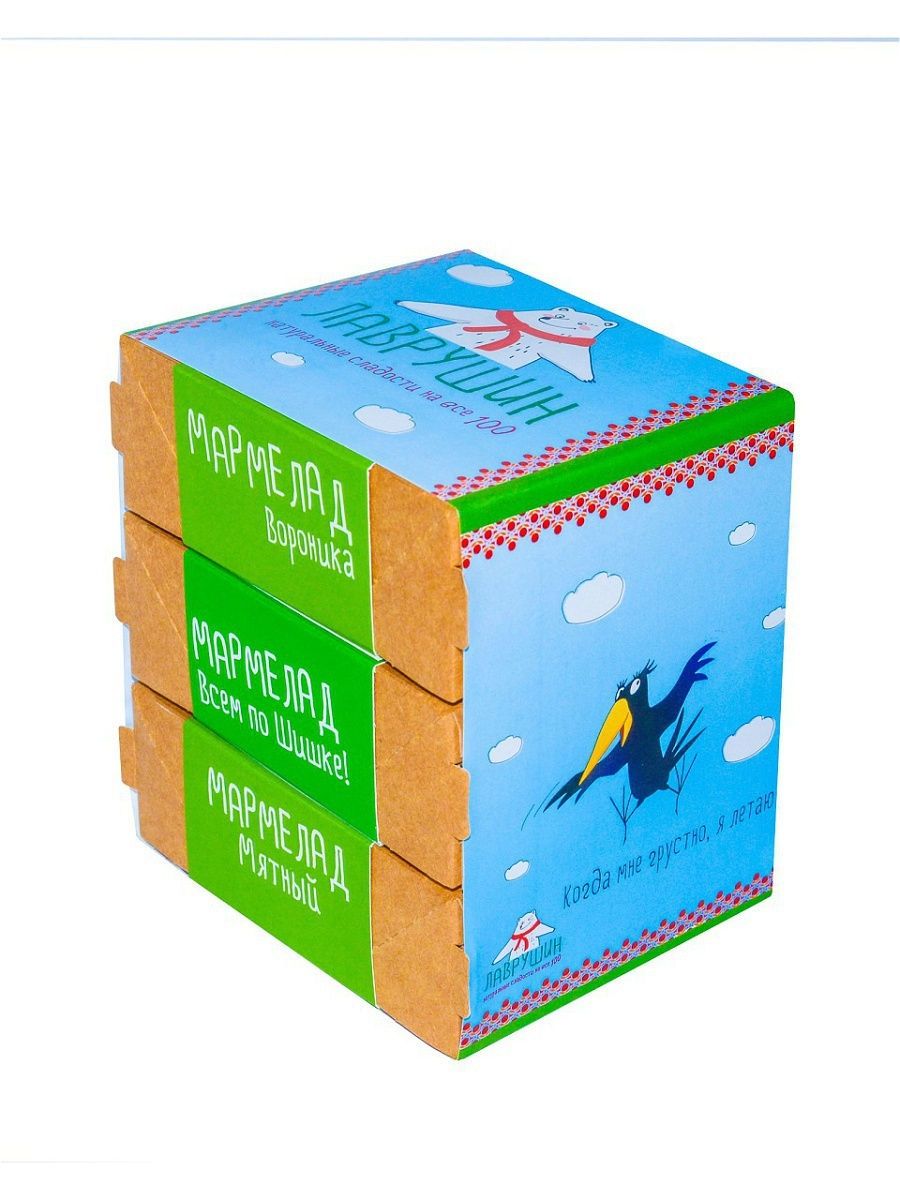 Подарок Мармеладное Трио Ворона Лаврушин 285г 10шт