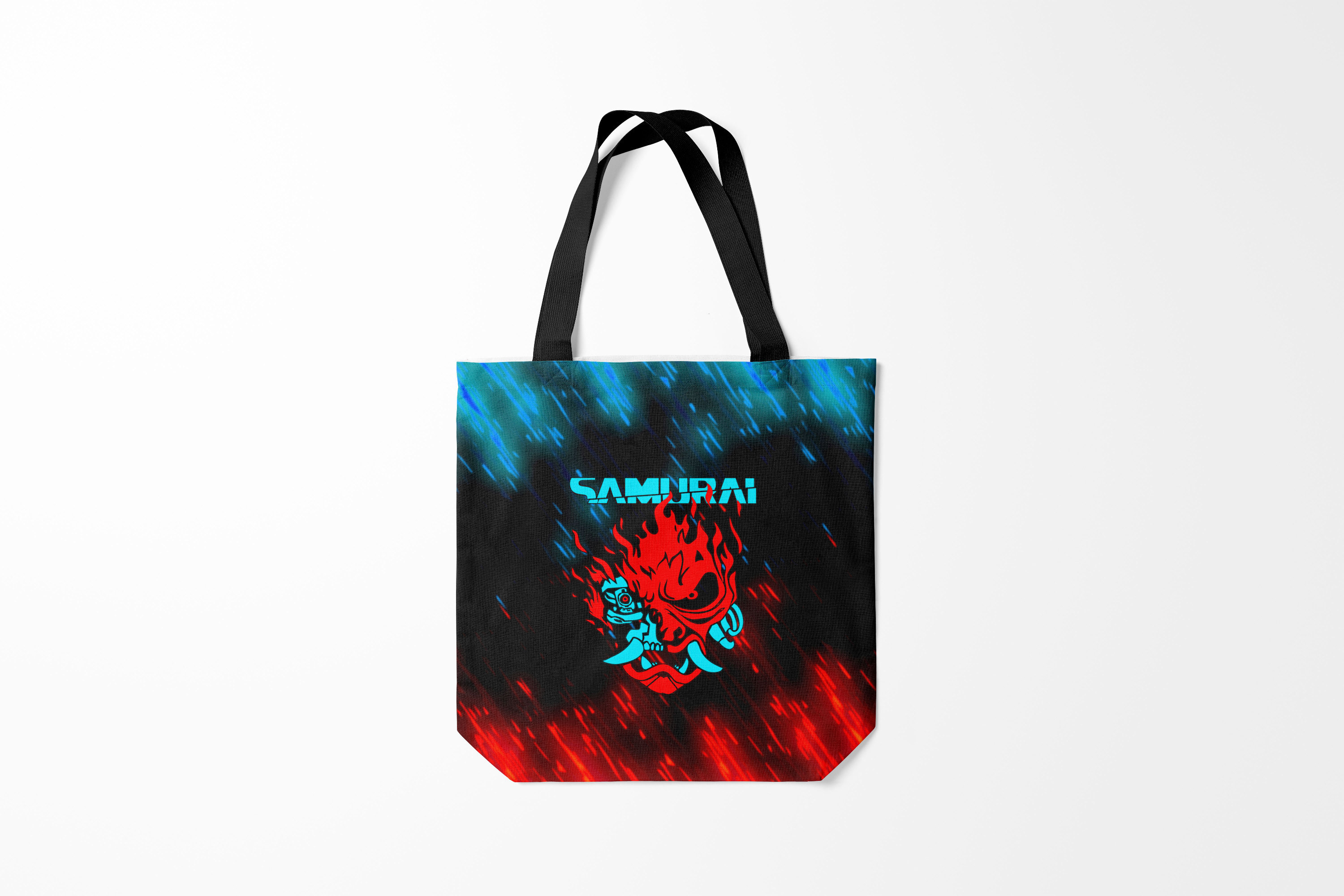 

Сумка шoппер унисекс Burnettie Cyberpunk 2077 SAMURAI, черный, Cyberpunk 2077 SAMURAI