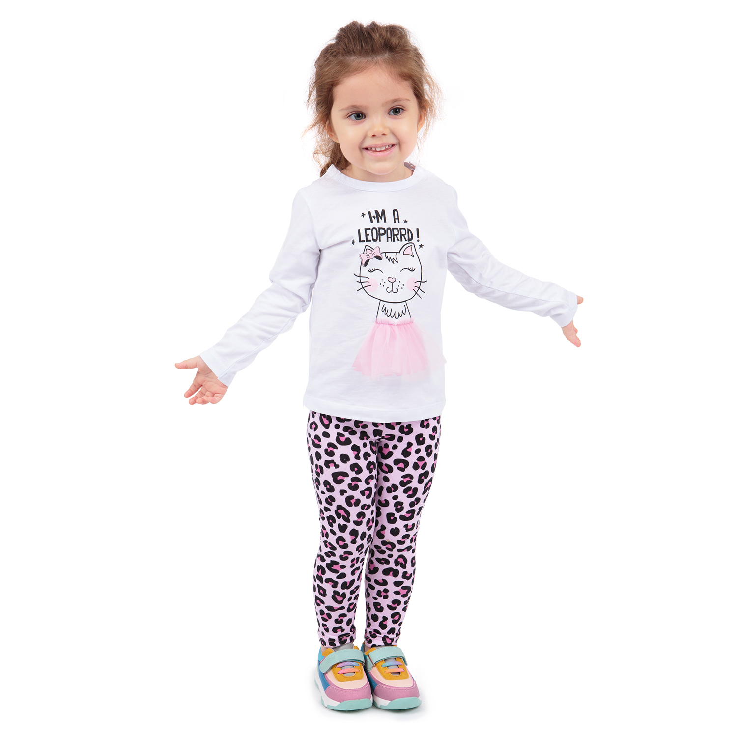 

Лонгслив Leader Kids Маленькая Багира белый р.74, GL001041929