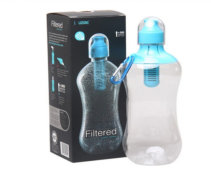 фото Бутылка для воды filtered water better (цвет: синий ) nobrand