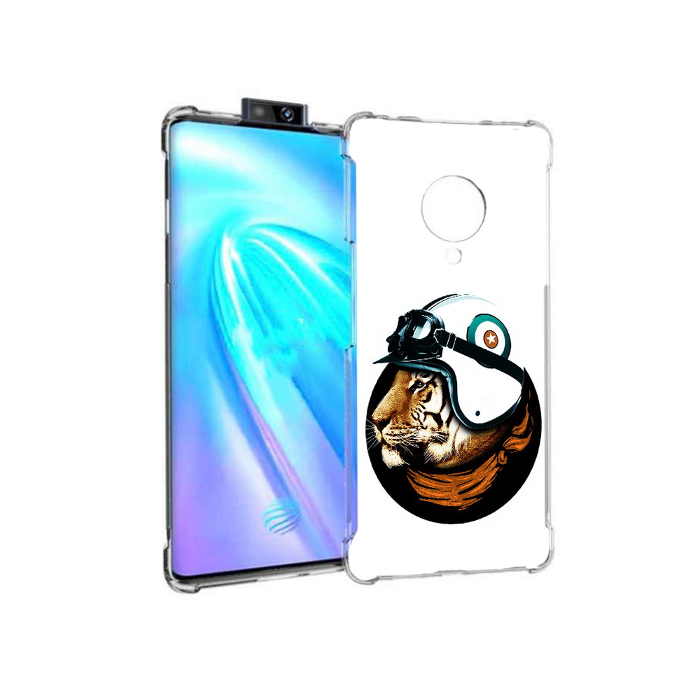 

Чехол MyPads Tocco для Vivo NEX 3 Тигр в шлеме (PT136035.381.171), Прозрачный, Tocco