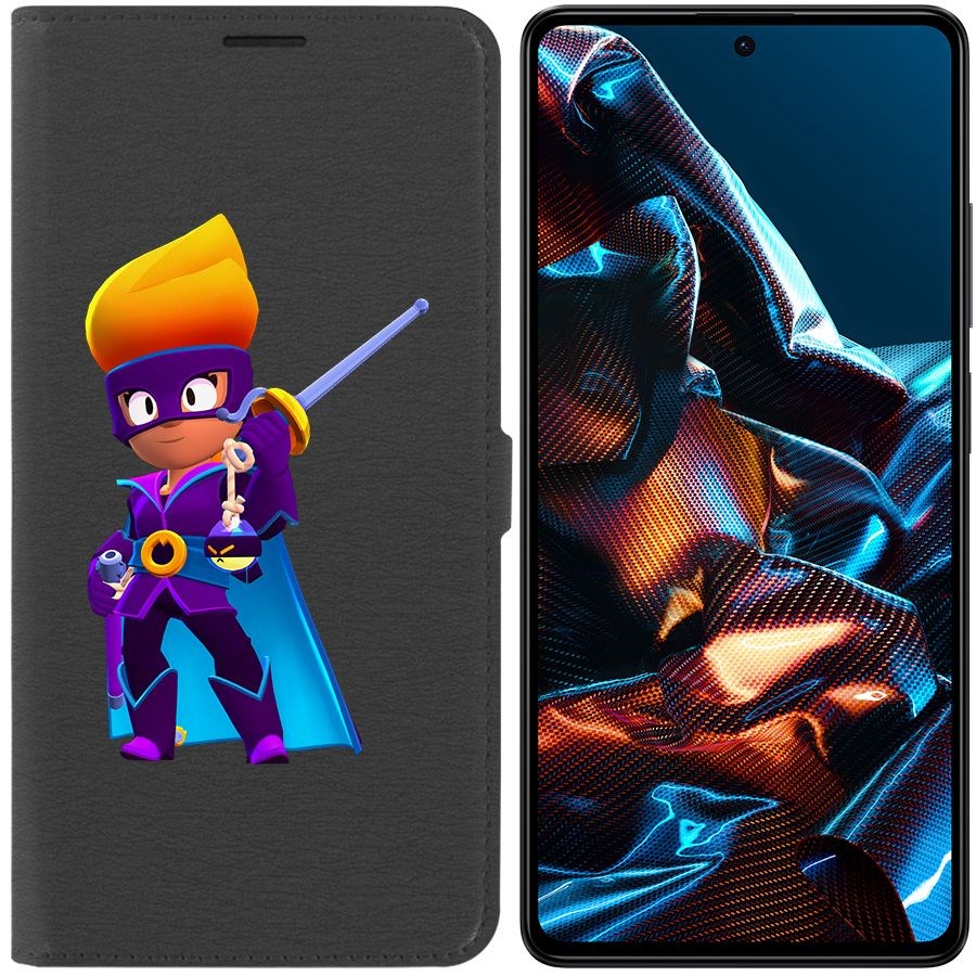 

Чехол-книжка Eco Book для Poco X5 Pro Brawl Stars-Амбер де Ла Вега
