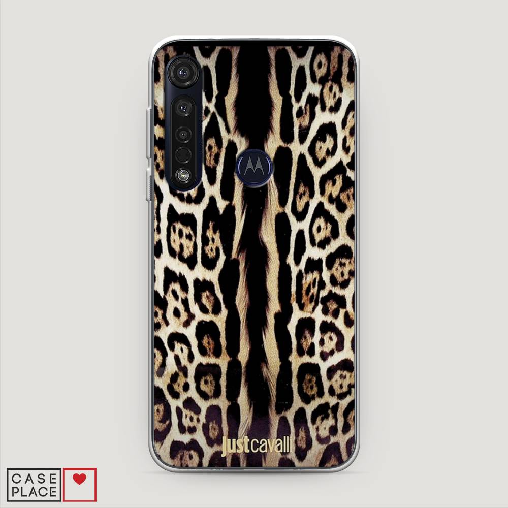 

Чехол на Motorola Moto G8 Plus "Леопард кавалли", Черный;коричневый, 241450-1