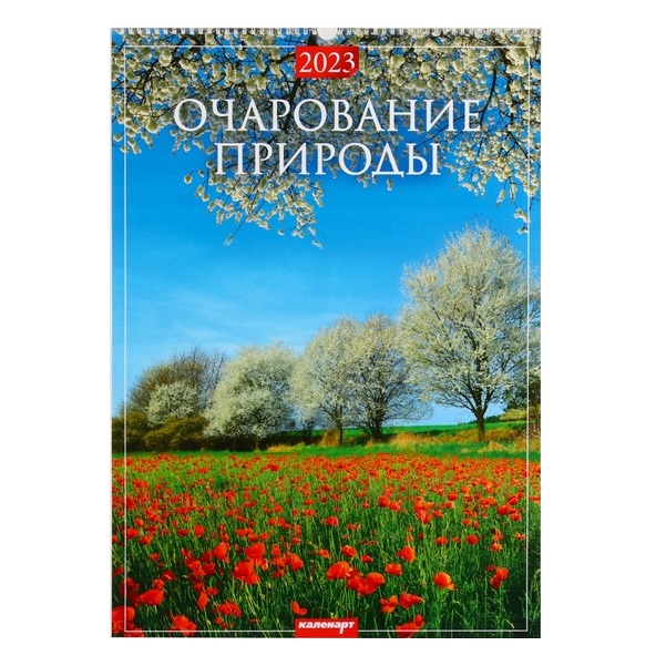 

Календарь перекидной Каленарт Очарование природы на ригеле, 2023 год, 42 х 59,4 см