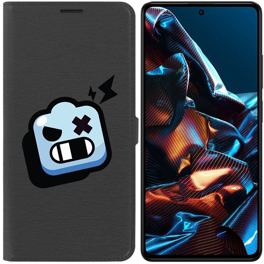 

Чехол-книжка Eco Book для Poco X5 Pro Brawl Stars-Роборубка