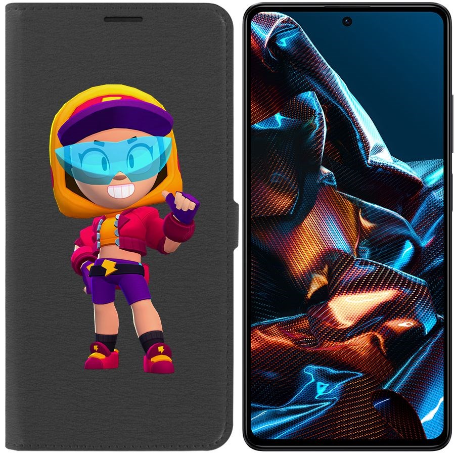 

Чехол-книжка Eco Book для Poco X5 Pro Brawl Stars-Стритстайл Макс