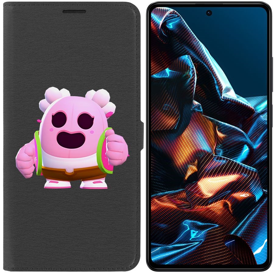 

Чехол-книжка Eco Book для Poco X5 Pro Brawl Stars-Сакура Спайк