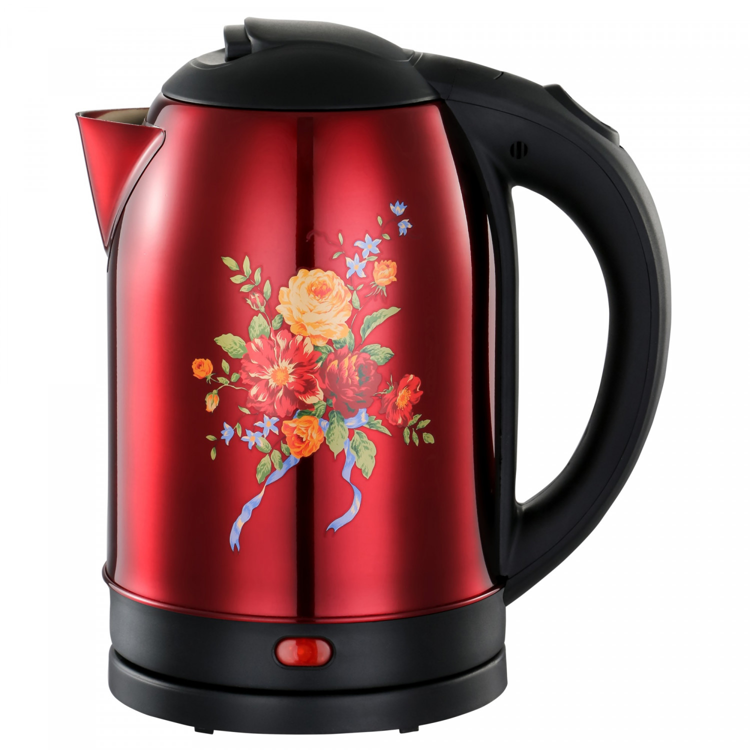 Чайник электрический Матрёна МА-005 2 л красный, разноцветный