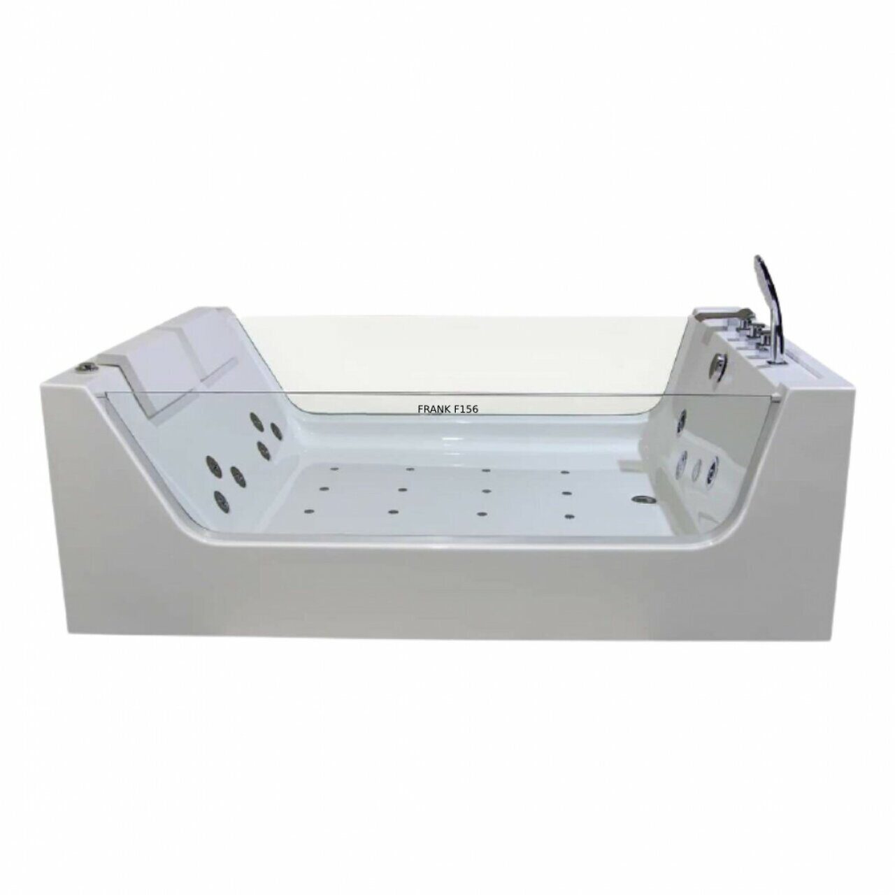Гидромассажная ванна Frank F156 пристенная отдельностоящая ванна frank 180x85 f180 акрил морское свечение