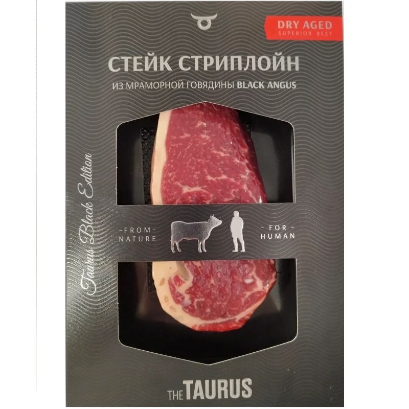 Стейк из говядины Taurus Стриплоин Dry Aged категория A охлажденный 300 г