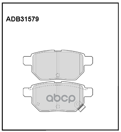 

Колодки дисковые задние \ Toyota Auris/Yaris 1.0VVT-i -2.2D 06> ADB 31579